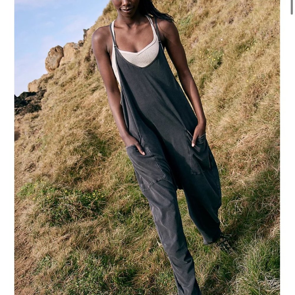 Free People Hotshot Onesie - Size M - Black